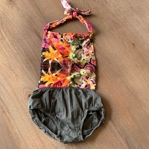 Hive Vibes Up cycled Romper